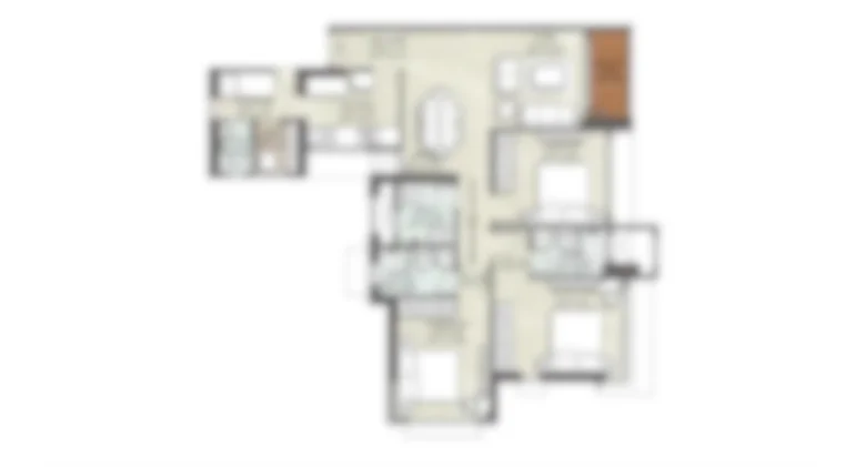 Arkade Liberty Garden 3 BHK Floor Plan